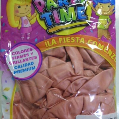 GLOBO PARTY TIME 12P PERL X25 ROSA GOLD