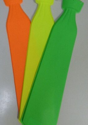 CORBATA PLASTICA LISA FLUO X1