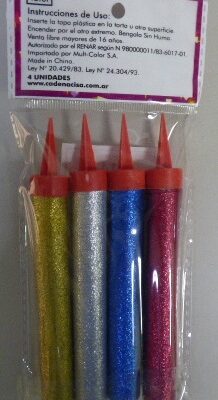 BENGALA PAPEL GIBRE X4 SURTIDA