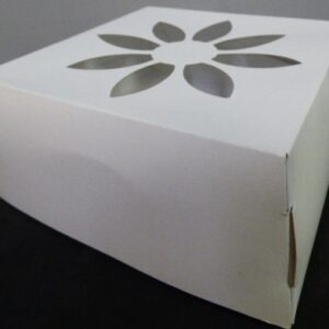 CAJA PASTELERA CHICA BLANCA 16X16X6