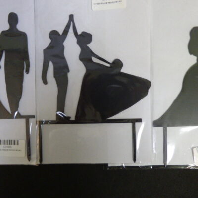 ADORNO PINCHE NOVIOS NEGRO