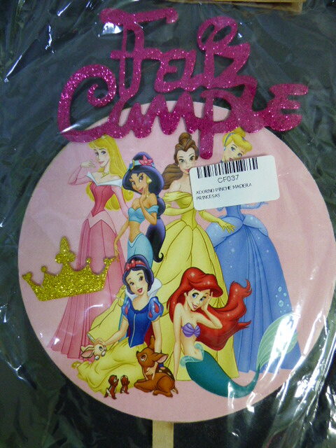 ADORNO PINCHE MADERA PRINCESAS