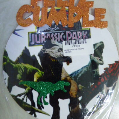 ADORNO PINCHE MADERA JURASSIC