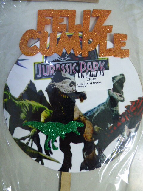 ADORNO PINCHE MADERA JURASSIC
