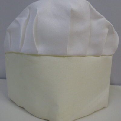 GORRO COCINERO TELA BLANCO