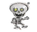 GLOBO FOIL 14P ESQUELETO