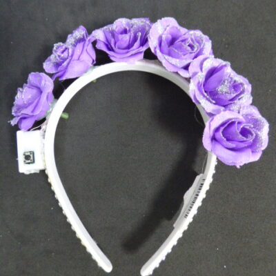 VINCHA LUNA ROSITAS CON LUZ