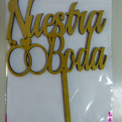 PINCHE FIBROFACIL NUESTRA BODA ORO