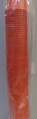 VASO 180 COLOR X100 NARANJA