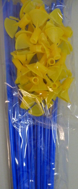 PALITO PARA GLOBO X 25 AZUL/AMARILLO