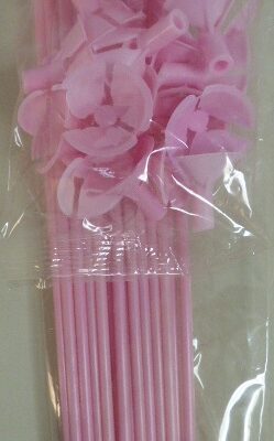 PALITO PARA GLOBO X 25 ROSA