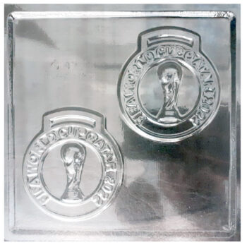 PLACA FIGURA MEDALLA MUNDIAL X4