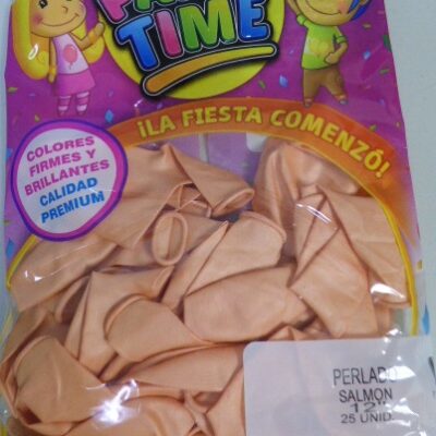 GLOBO PARTY TIME 12P PERL X25 SALMON