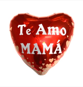 GLOBO FOIL 18P TE AMO MAMA CORAZON