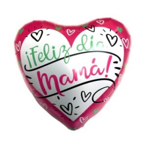 GLOBO FOIL 18P FELIZ DIA MAMA CORAZON