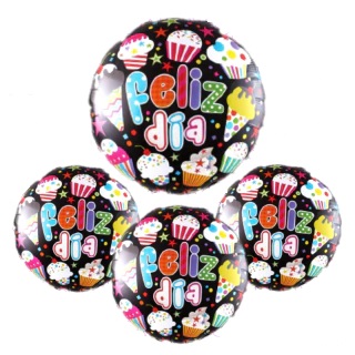 GLOBO FOIL 18P FELIZ DIA