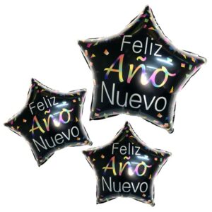 GLOBO FOIL 18P FELIZ AÑO NUEVO ESTRELLA