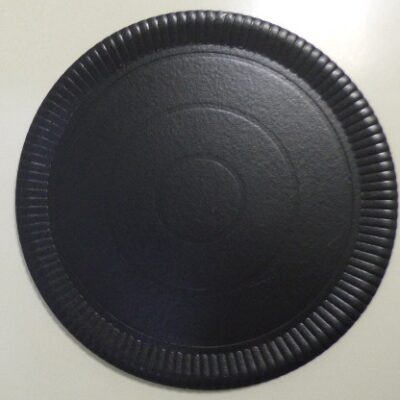 PLATO METALIZADO N 4 31CM NEGRO