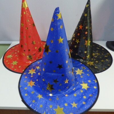 GORRO BRUJA ESTAMPADO HULE