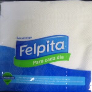 SERVILLETAS FELPITA BLANCA X 70UNID