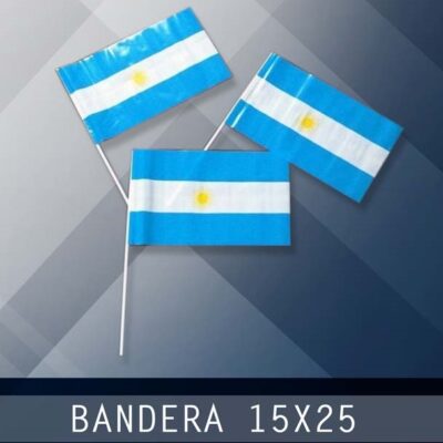 BANDERA PATRIA 15X25CM X 25