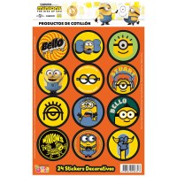 STICKERS AUTOADHESIVOS X24 MINIONS