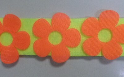 VINCHA FLUO CON APLIQUE X 1