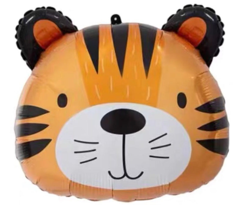 GLOBO FOIL SILUETA 52CM CARA TIGRE