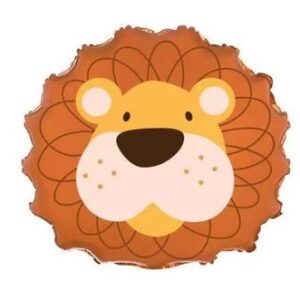 GLOBO FOIL SILUETA 52CM CARA LEON