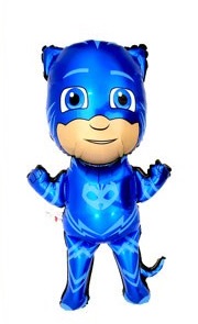 GLOBO FOIL SILUETA 75CM PJ MASKS AZUL
