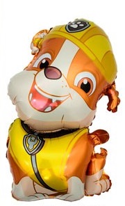 GLOBO FOIL SILUETA 70CM PAW PATROL RUBBLE