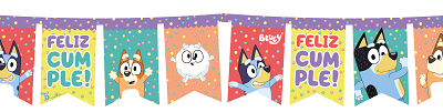 BANDERIN FELIZ CUMPLE X 1 BLUEY