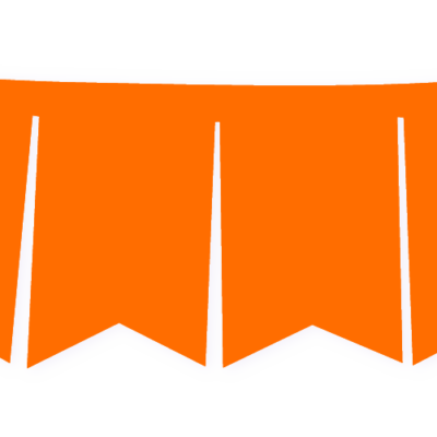 BANDERIN X1 FLUO NARANJA