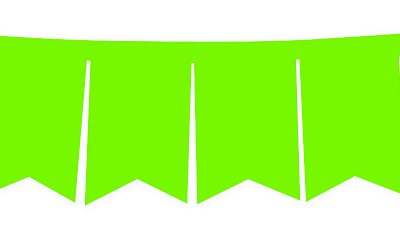BANDERIN X1 FLUO VERDE