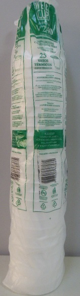 VASO TERMICO 240CC X 25