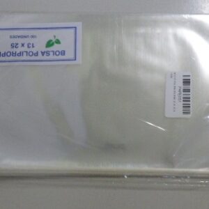 BOLSA POLIPROPILENO 13 X 25 X 100U