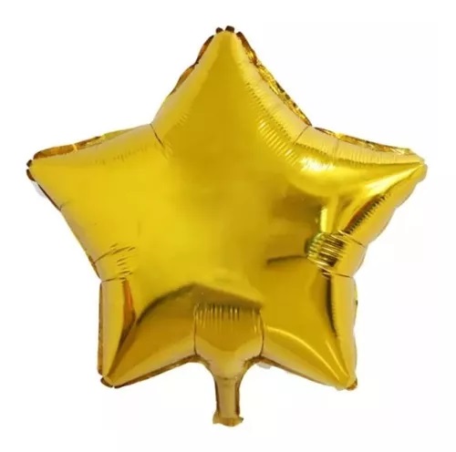 GLOBO FOIL 5P ESTRELLA DORADA
