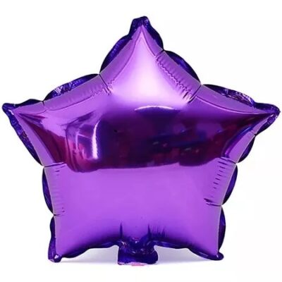GLOBO FOIL 5P ESTRELLA VIOLETA