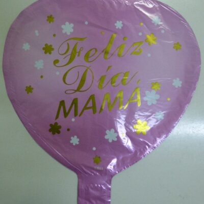 GLOBO FOIL 10P CORAZON FELIZ DIA MAMA