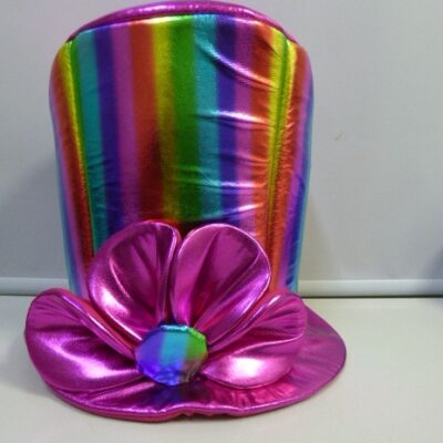 GALERA METAL ARCO IRIS CON FLOR