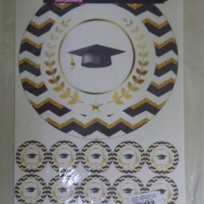 LAMINA COMESTIBLE REDONDA EGRESADO