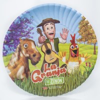 PLATOS CARTON X 8 LA GRANJA DE ZENON