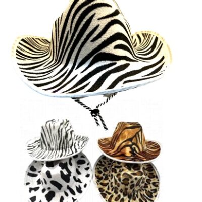 GORRO COWBOY ANIMAL PRINT
