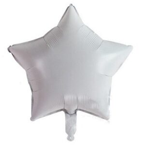 GLOBO FOIL 18P ESTRELLA BLANCA
