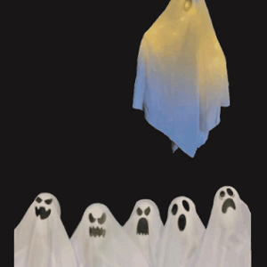 FANTASMA ADORNO COLGANTE CON LUZ