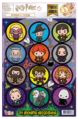 STICKERS AUTOADHESIVOS X24 HARRY POTTER