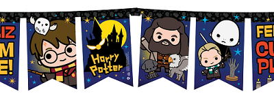 BANDERIN FELIZ CUMPLE X 1 HARRY POTTER
