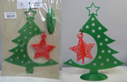 PINITO CENTRO DE MESA NAVIDEÑO PLAST VERDE