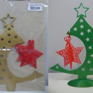 PINITO CENTRO DE MESA NAVIDEÑO PLAST DORADO