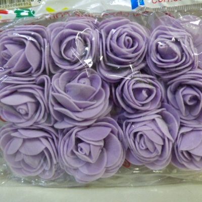 FLORES GOMA EVA CABO X12 LILA